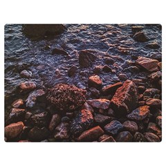 Twilight Treasures: Rocky Beachscape  Premium Plush Fleece Blanket (extra Small) by dflcprintsclothing