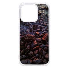 Twilight Treasures: Rocky Beachscape  Iphone 14 Pro Tpu Uv Print Case by dflcprintsclothing