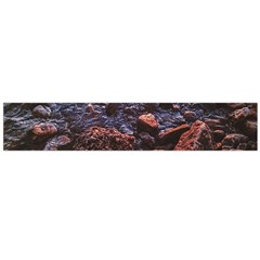 Twilight Treasures: Rocky Beachscape  Large Premium Plush Fleece Scarf  by dflcprintsclothing