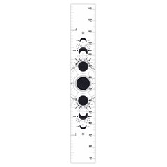 Mysterious Moonlight  Growth Chart Height Ruler For Wall by flowerland