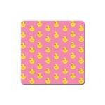 Rubber duck pattern Square Magnet Front