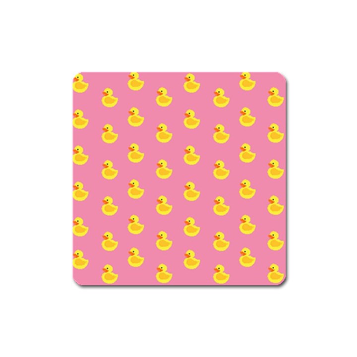 Rubber duck pattern Square Magnet