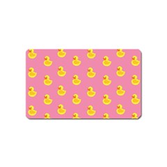 Rubber Duck Pattern Magnet (name Card) by Valentinaart