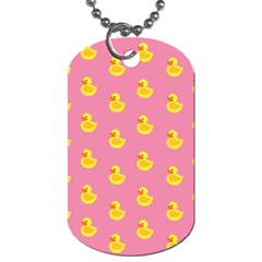 Rubber Duck Pattern Dog Tag (two Sides) by Valentinaart