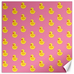 Rubber Duck Pattern Canvas 16  X 16  by Valentinaart