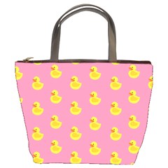 Rubber Duck Pattern Bucket Bag by Valentinaart