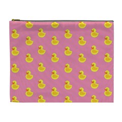 Rubber Duck Pattern Cosmetic Bag (xl) by Valentinaart