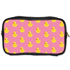 Rubber Duck Pattern Toiletries Bag (one Side) by Valentinaart