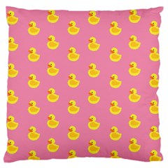 Rubber Duck Pattern Standard Premium Plush Fleece Cushion Case (one Side) by Valentinaart