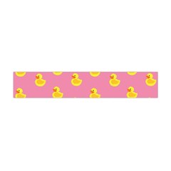 Rubber Duck Pattern Premium Plush Fleece Scarf (mini) by Valentinaart