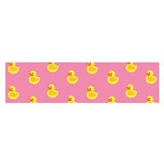 Rubber Duck Pattern Oblong Satin Scarf (16  X 60 ) by Valentinaart