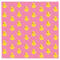 Rubber Duck Pattern Wooden Puzzle Square