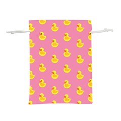 Rubber Duck Pattern Lightweight Drawstring Pouch (m) by Valentinaart