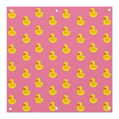 Rubber Duck Pattern Banner And Sign 3  X 3  by Valentinaart