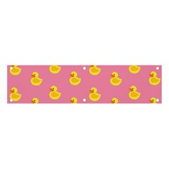 Rubber Duck Pattern Banner And Sign 4  X 1  by Valentinaart