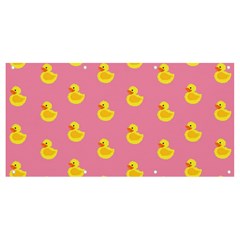 Rubber Duck Pattern Banner And Sign 8  X 4  by Valentinaart