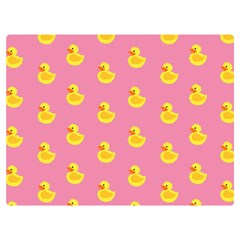 Rubber Duck Pattern Two Sides Premium Plush Fleece Blanket (extra Small) by Valentinaart