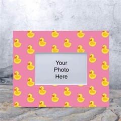 Rubber Duck Pattern White Tabletop Photo Frame 4 x6 