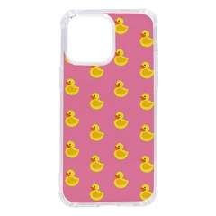 Rubber Duck Pattern Iphone 14 Pro Max Tpu Uv Print Case by Valentinaart