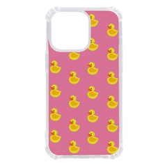 Rubber Duck Pattern Iphone 13 Pro Tpu Uv Print Case by Valentinaart