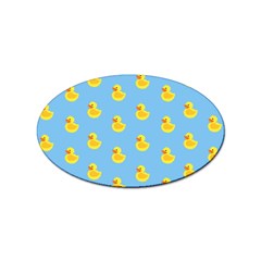 Rubber Duck Pattern Sticker (oval) by Valentinaart