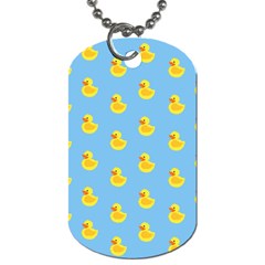 Rubber Duck Pattern Dog Tag (one Side) by Valentinaart