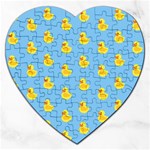 Rubber duck pattern Jigsaw Puzzle (Heart) Front