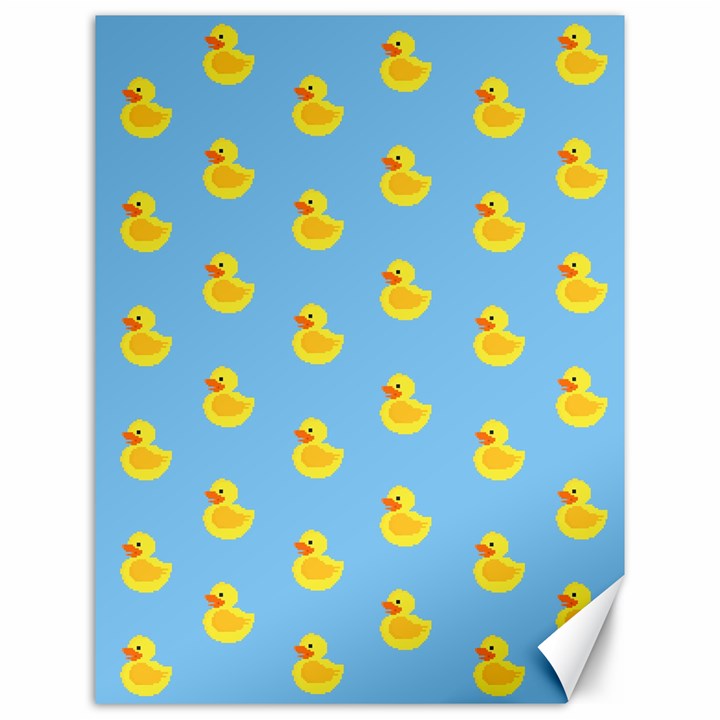 Rubber duck pattern Canvas 12  x 16 