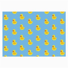 Rubber Duck Pattern Large Glasses Cloth (2 Sides) by Valentinaart