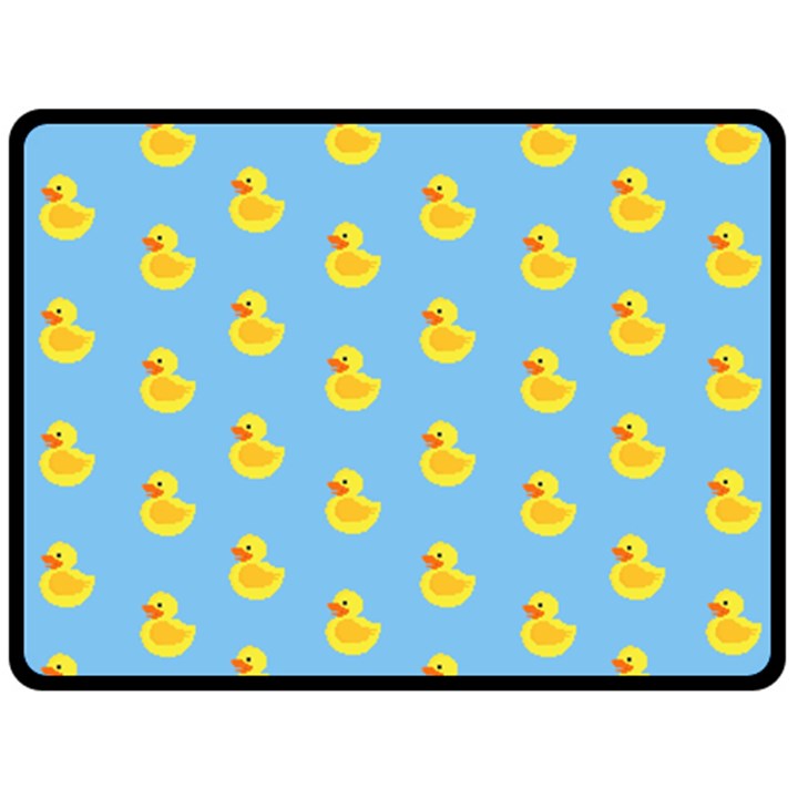 Rubber duck pattern Fleece Blanket (Large)