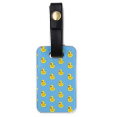 Rubber Duck Pattern Luggage Tag (one Side) by Valentinaart