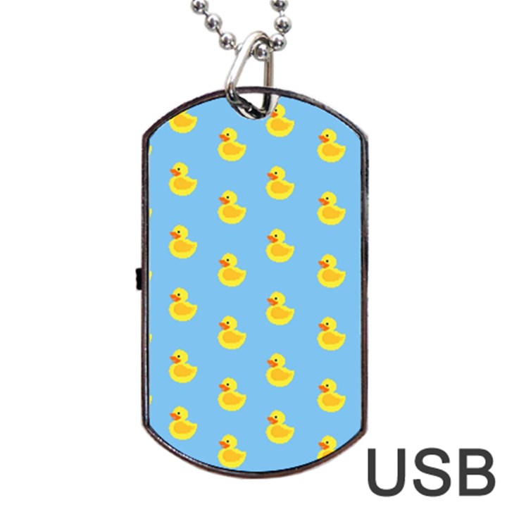 Rubber duck pattern Dog Tag USB Flash (One Side)