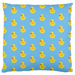 Rubber Duck Pattern Large Cushion Case (one Side) by Valentinaart