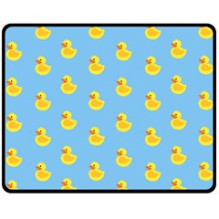 Rubber Duck Pattern Two Sides Fleece Blanket (medium) by Valentinaart