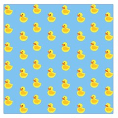 Rubber Duck Pattern Square Satin Scarf (36  X 36 ) by Valentinaart