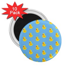 Rubber Duck Pattern 2 25  Magnets (10 Pack)  by Valentinaart