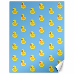 Rubber Duck Pattern Canvas 12  X 16  by Valentinaart