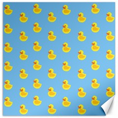 Rubber Duck Pattern Canvas 16  X 16  by Valentinaart