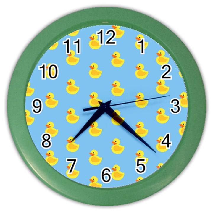 Rubber duck pattern Color Wall Clock