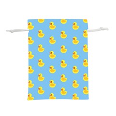 Rubber Duck Pattern Lightweight Drawstring Pouch (l) by Valentinaart