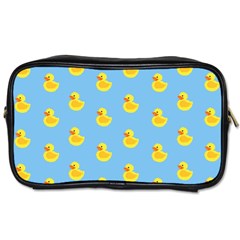 Rubber Duck Pattern Toiletries Bag (two Sides) by Valentinaart