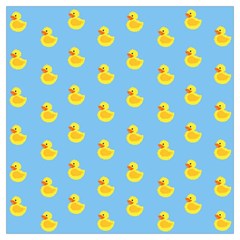 Rubber Duck Pattern Lightweight Scarf  by Valentinaart