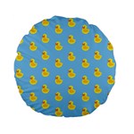 Rubber duck pattern Standard 15  Premium Flano Round Cushions Front