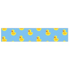 Rubber Duck Pattern Small Premium Plush Fleece Scarf by Valentinaart