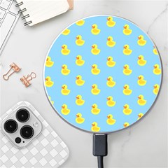 Rubber Duck Pattern Wireless Fast Charger(white) by Valentinaart