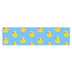 Rubber Duck Pattern Oblong Satin Scarf (16  X 60 ) by Valentinaart