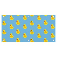 Rubber Duck Pattern Banner And Sign 6  X 3  by Valentinaart