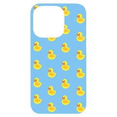 Rubber Duck Pattern Iphone 14 Pro Black Uv Print Case