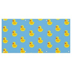 Rubber Duck Pattern Banner And Sign 8  X 4  by Valentinaart