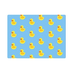 Rubber Duck Pattern Premium Plush Fleece Blanket (mini) by Valentinaart